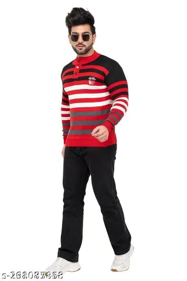 Acrylic Sweater for Men (Multicolor, Free Size)