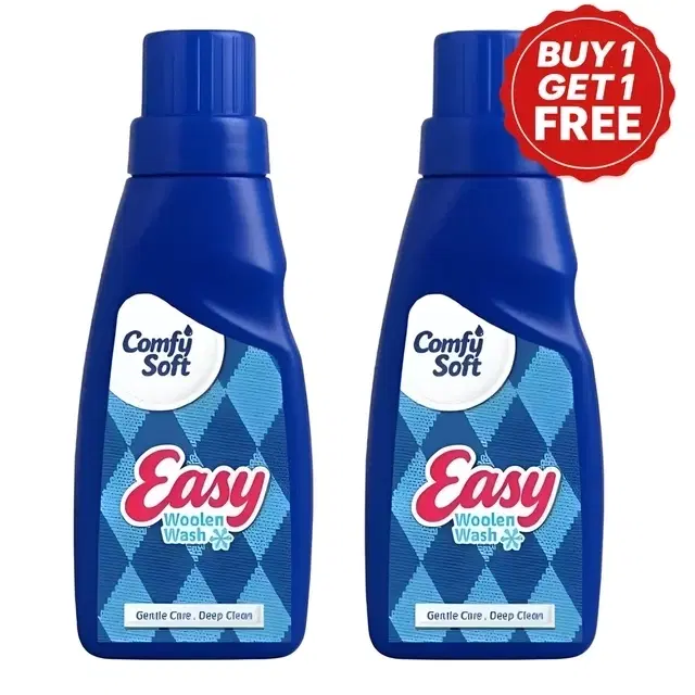 Comfy Soft Easy Woollen Detergent Liquid 2X500 ml (Buy 1 Get 1 Free)