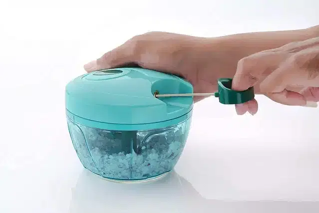 Manual Vegetable & Fruit Chopper, Blue