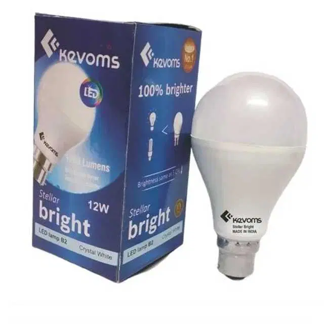 12 Watt LED Bulb Base B22, White, TC-04