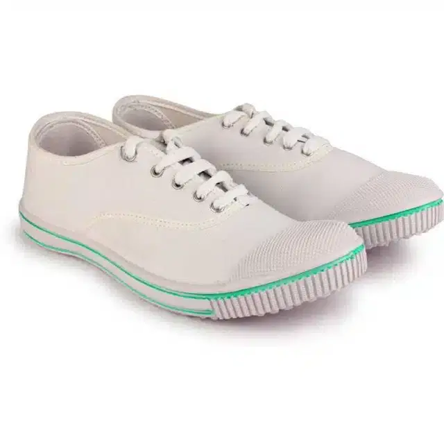 School Shoes for Kids (White, 11-12 Years)
