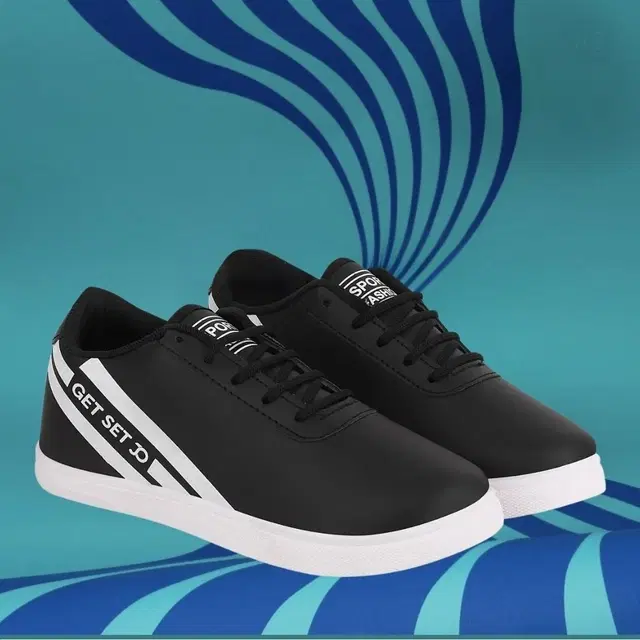 Casual Shoes for Men (Black, 6)
