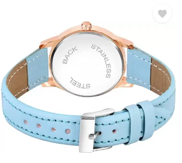 Leather Strap Analog Watch for Women & Girls (Multicolor)