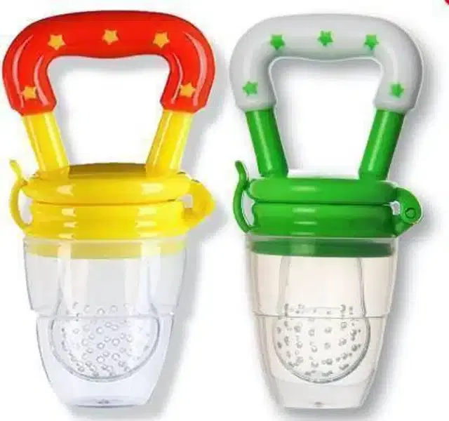 Silicone Fruit Feeder for Kids, Multicolor, Pack of 2