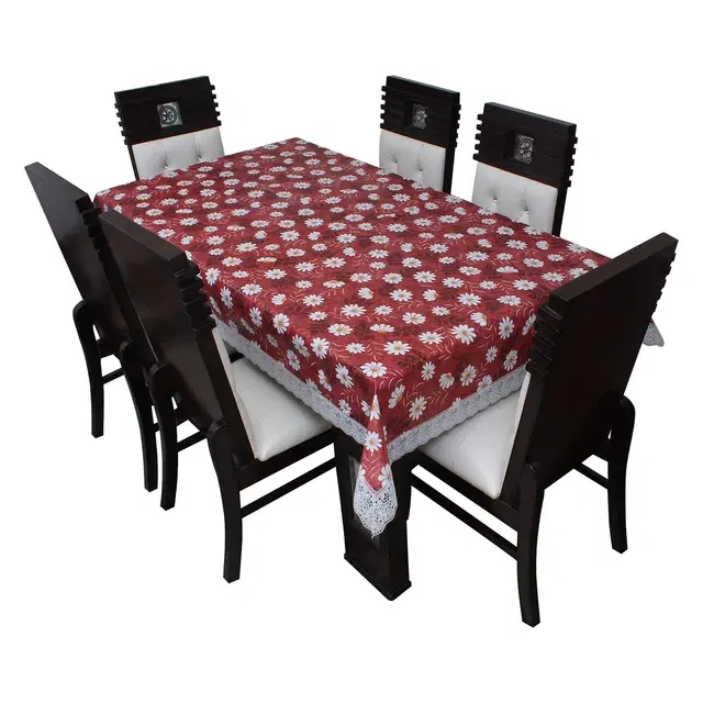 PVC Printed 4 Seaters Table Cover, Multicolor, 40x60 inches