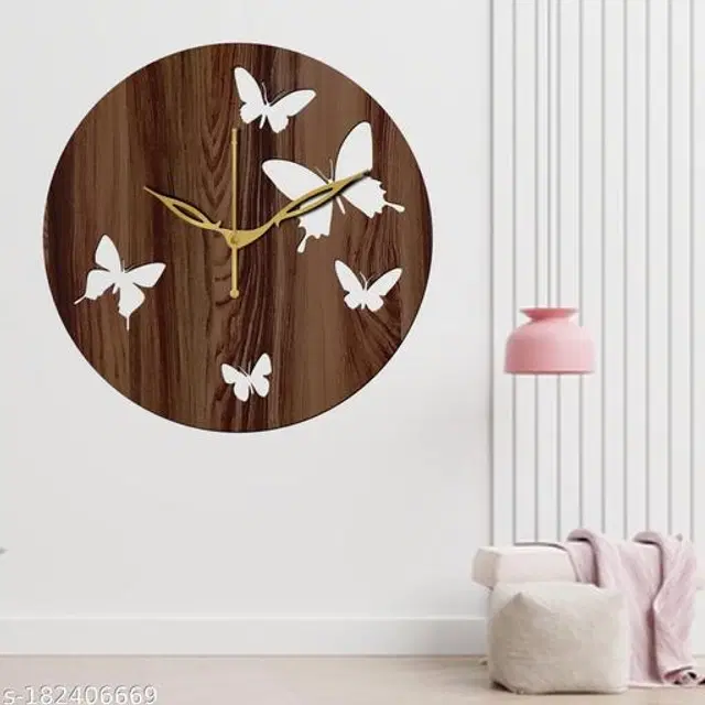 Wooden Wall Clock, Brown