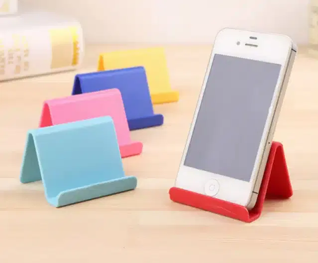 L Shaped Desktop Mobile Holders, Multicolor, Pack of 5