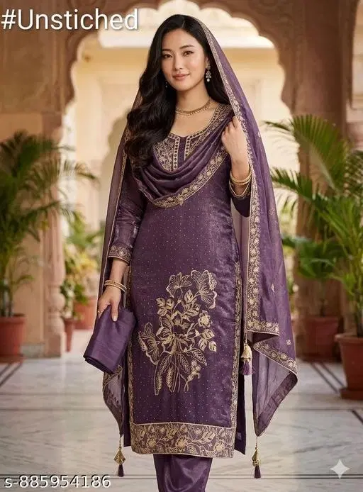 Net Pakistani Suits for Women (7.05 meter (4XL)