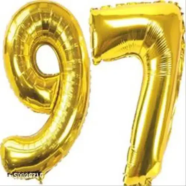 Number Foil Balloon, Assorted, Pack of 1