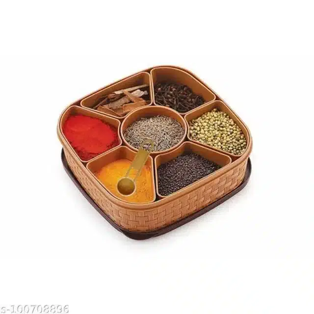 Spice Container for Kitchen, Brown