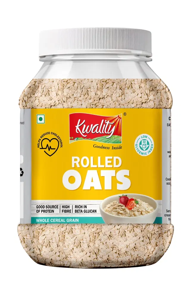 Kwality Rolled Oats 1 Kg (Jar)