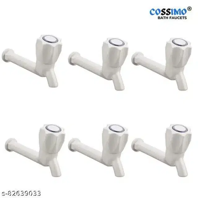 Bathroom Tap, Silver, Pack Of 6
