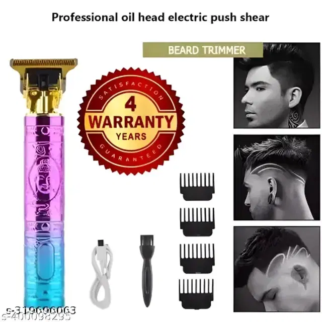 Rechargeable Professional Hair Trimmer for Men & Women, Multicolor