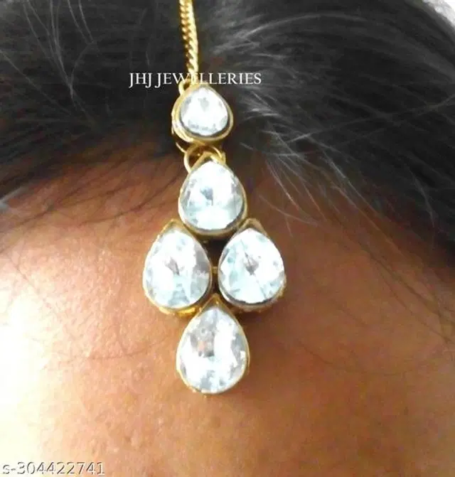 Alloy Maangtika for Women (Multicolor)