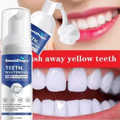 Martdrops Strong Teeth Cavity Protection Teeth Whitening Foam Toothpaste, 60 ml
