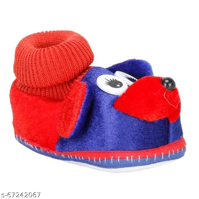 Booties for Infants (Red & Blue, 3-6 Months)