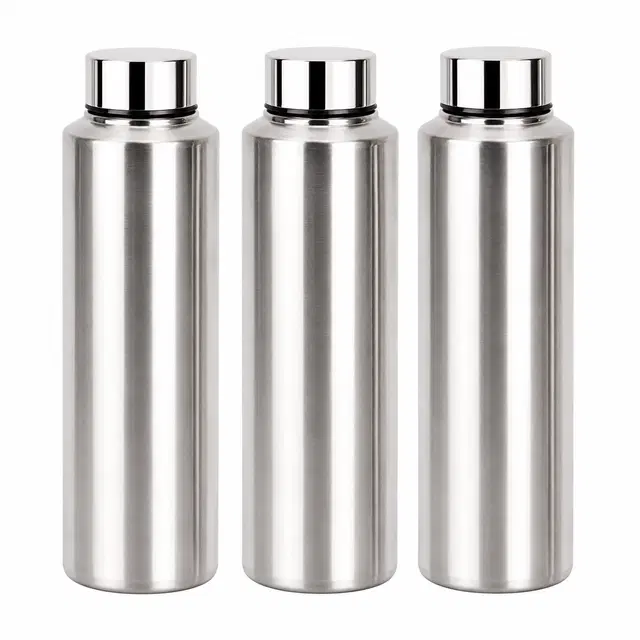NIVIS Steel Water Bottle [900 ml, Pack of 3]