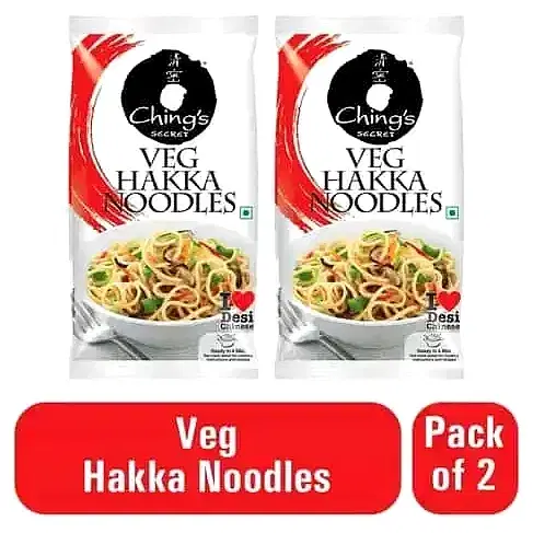 Ching's Veg Hakka Noodles 2X150 g (Set Of 2)