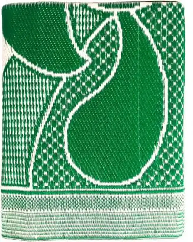 Plastic Chatai Mat, Green, 4x6 feet