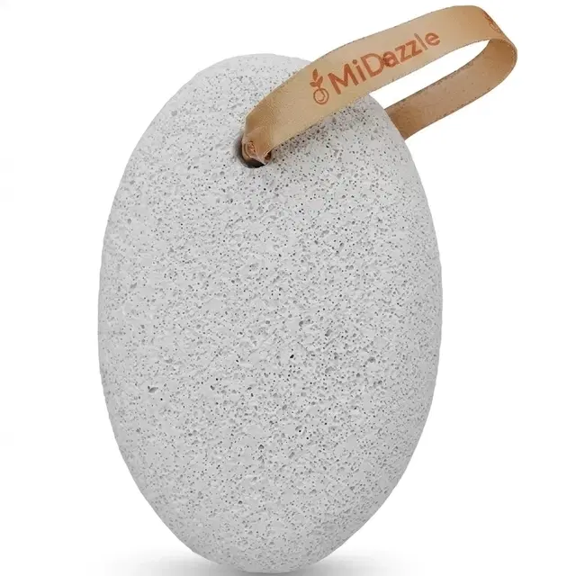 MiDazzle Oval Pumice Stone for Feet, Medium, Pack of 1