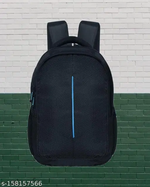 Polyester Backpack for Men & Women, Black