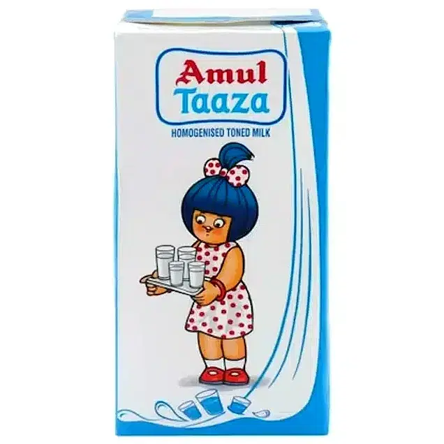 Amul Taaza Milk 1 L Tetra Pack