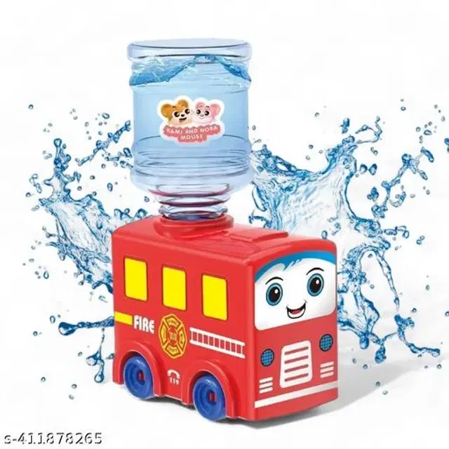 Fire Bus Water Dispenser  Early Development Toy for Kids, Red, 200 ml