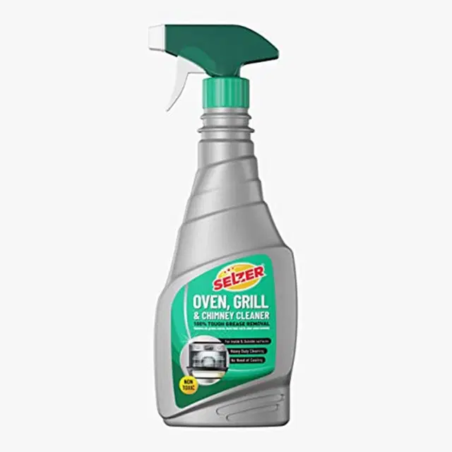 Selzer Oven Grill and Chimney Cleaner - Powerful Grease Removal, Heavy-Duty Cleaning - 500 ml (Bottle)