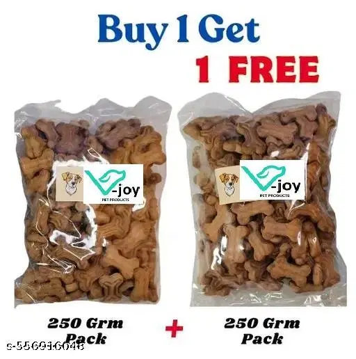 Dog Treats Plane Biscuit || 1 Pack 250GM with FREE 250GM  (Pack OF 2)