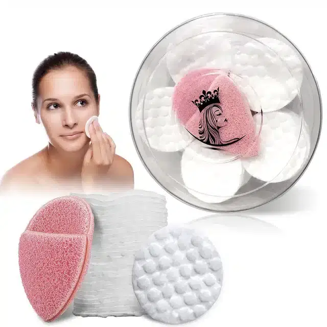 101 Pcs Make-Up Removal Cotton Pads, White, Ser of 1