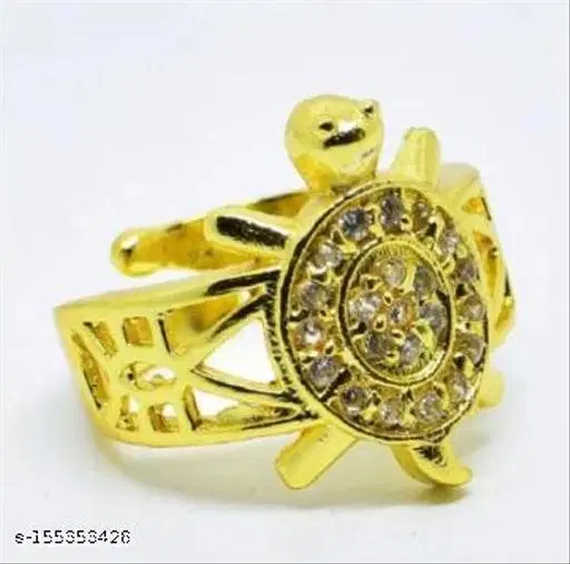 Tortoise Ring for Women (Gold, 1)