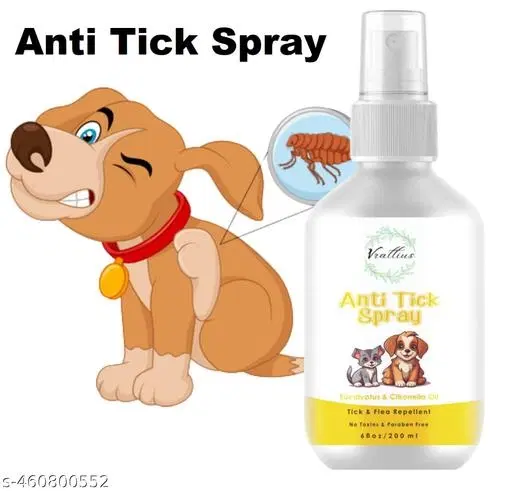 Anti ticks, Anti fungal, Anti bacteria Spray for all Types of Pets  ,200ml, (Pack of 1)