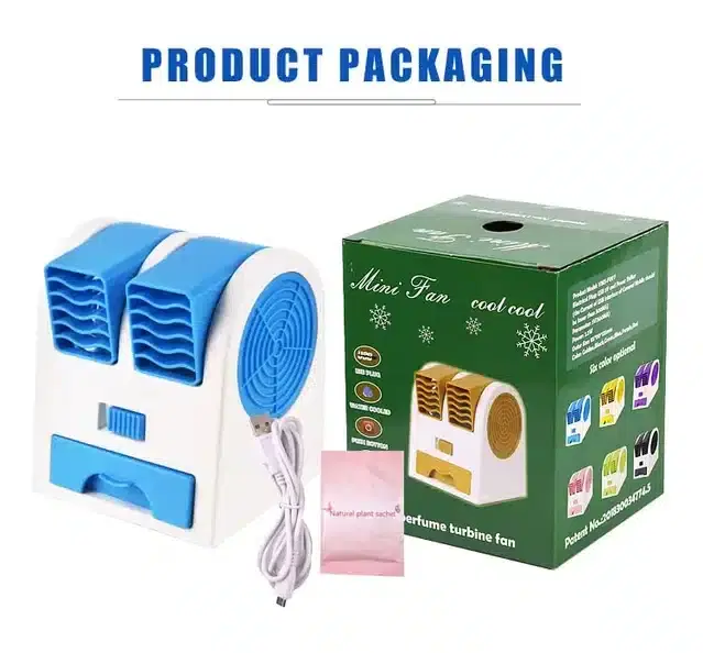 Portable Mini Air Cooler, Blue