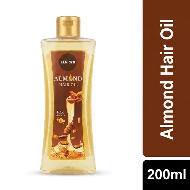 Terra 8 Almond Hair Oil 200ml (Bottle)