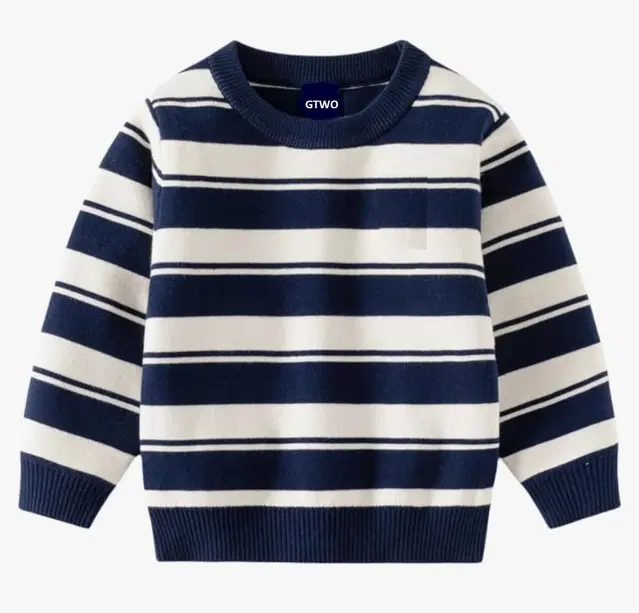 Woolen Striped Sweater for Boys, Blue (3-4 Years)