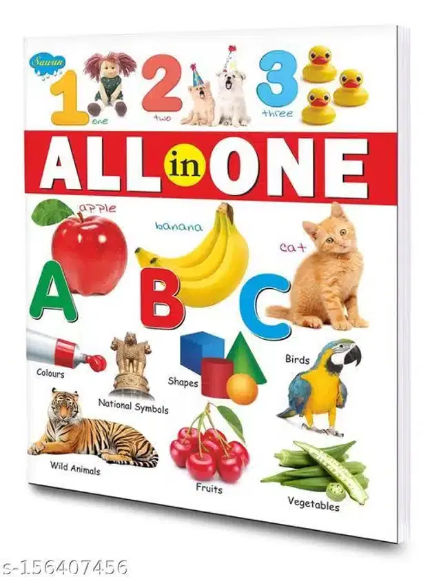 All in One Book for Kids, Multicolor