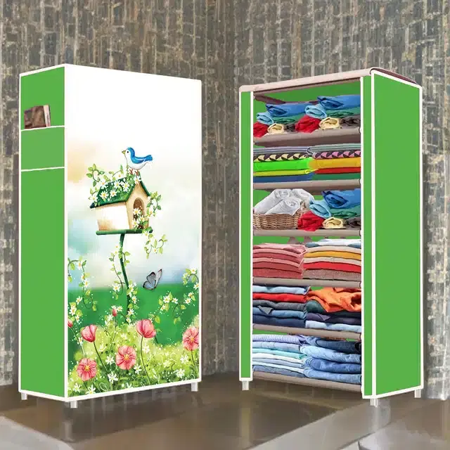 Portable Lightweight Cloth Storage Bag, Green