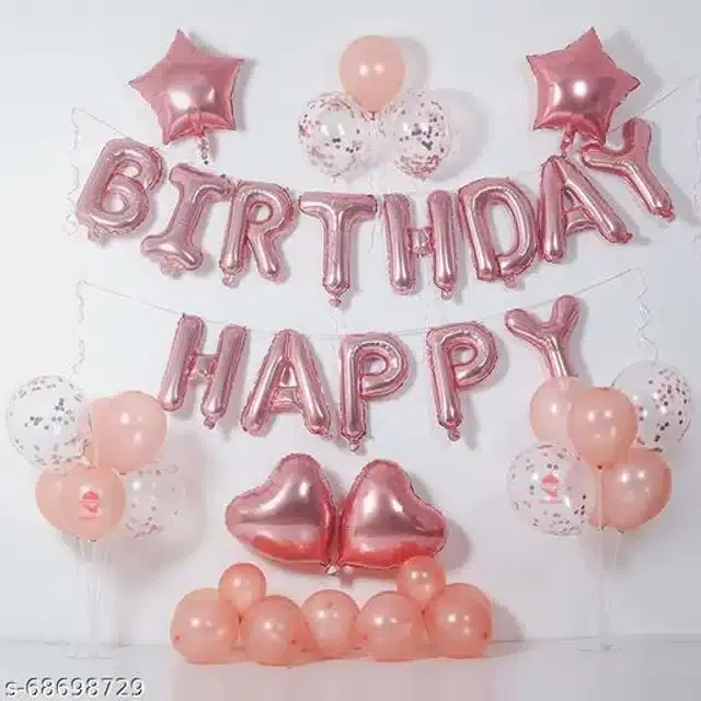 Birthday Party Decoration Kit, Multicolor, Set of 30