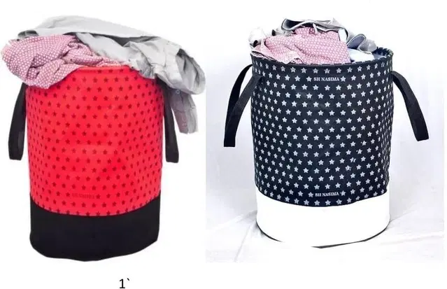 Canvas Laundry Bag,Multicolor,  (Pack Of 2)