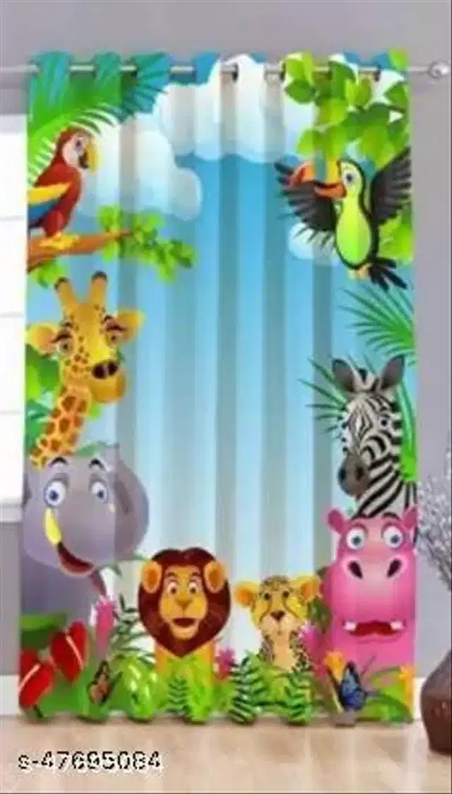 Curtains for Window, Blue, 5 feet