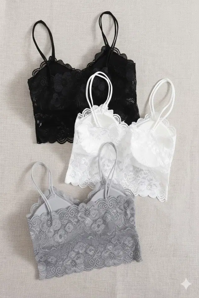 Cotton Solid Padded Bras for Women, Multicolour, Pack of 3 (28)