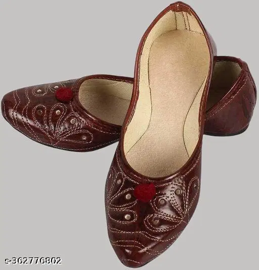  Fashionate Jutti for Women & Girls, Brown (4)