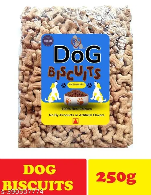 Dog Oven Baked Crunchy Biscuits Puppy Size ,250g  (Pack Of 1)