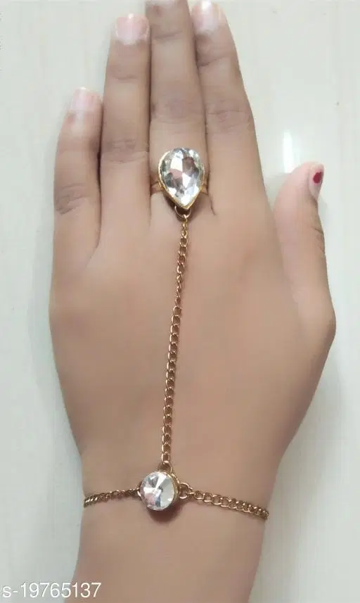 Alloy Bracelets for Women & Girls, White