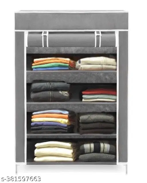 Metal 4 Layer Collapsible Multipurpose Rack, Grey