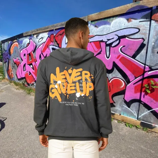 Fleece Printed Sweatshirt For Men, Grey (M)