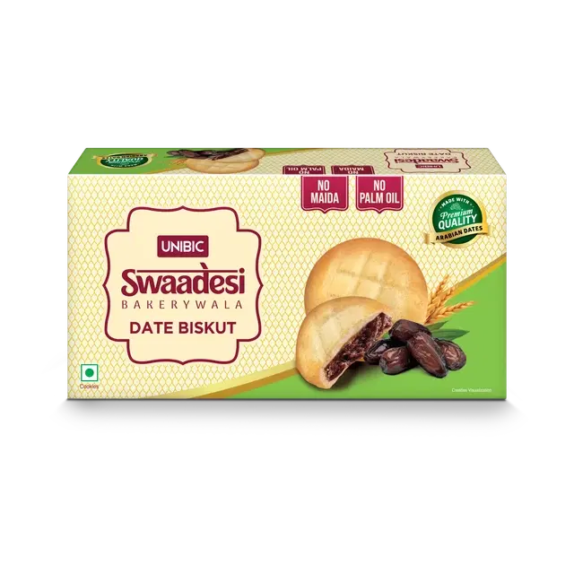 Unibic Swaadesi Bakery Wala Date Biskut 125 g