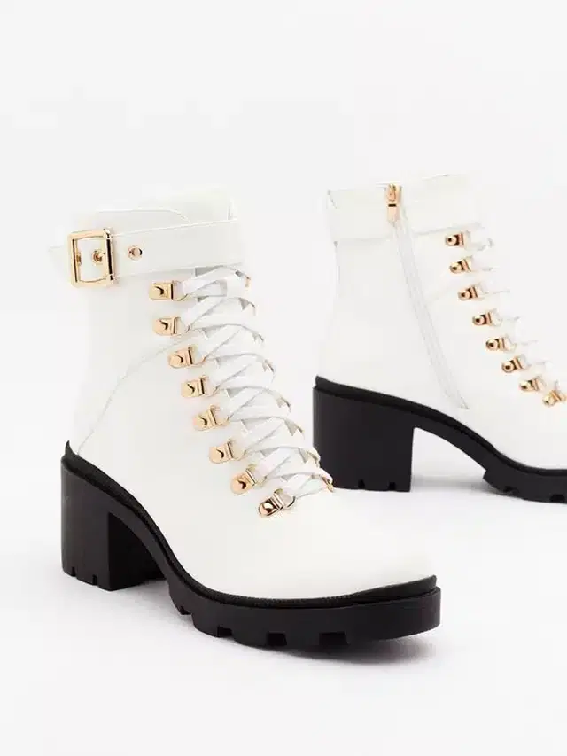 Boots for Women (White, 38)