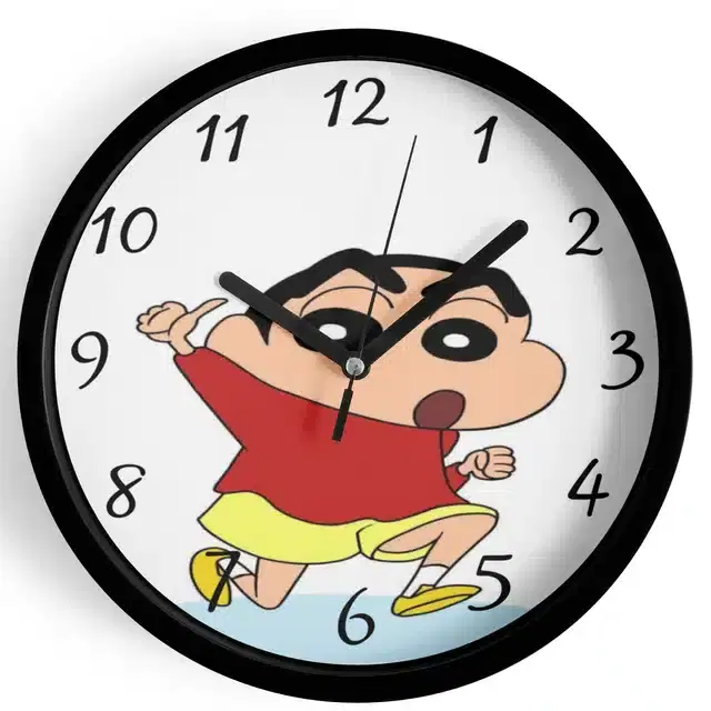 Shinchan Analog Wall Clock, Multicolor, 7 Inches