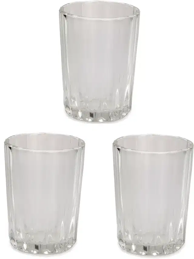 Liquor cum Cocktail Glasses, Transparent, 200 ml, Pack of 3